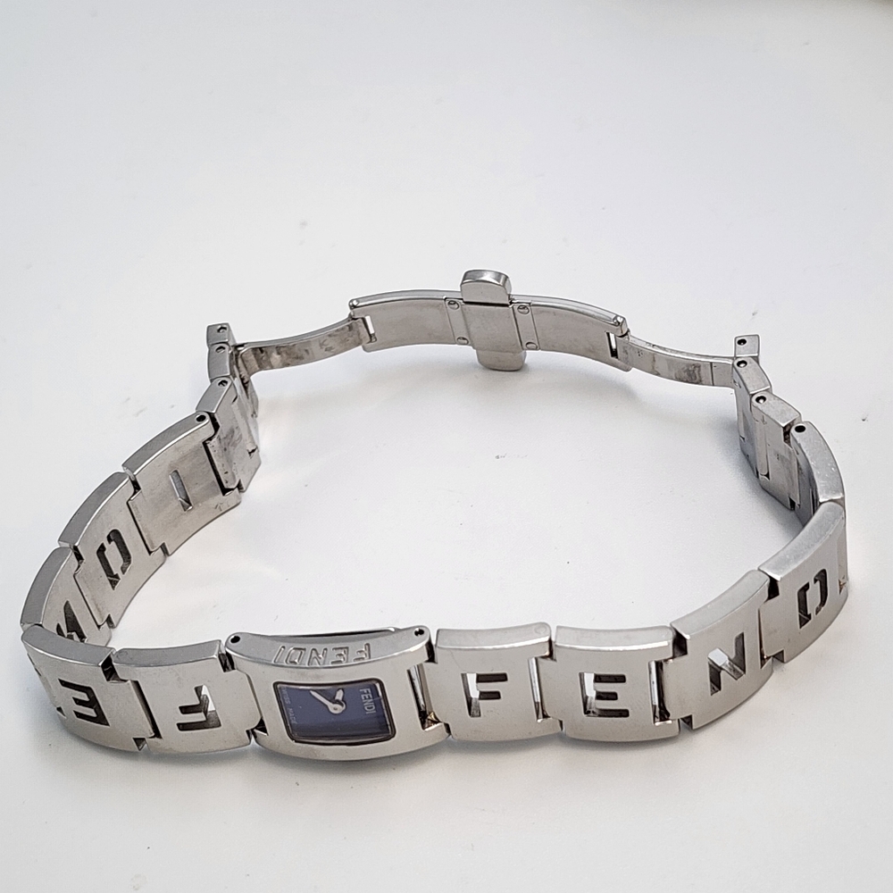 FENDI Woman's 3150L Stainless Watch With Blue Face - Picture 6 of 9